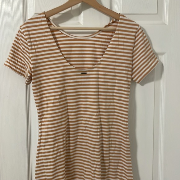 Volcom size medium swoop back striped t shirt dress - Picture 2 of 3